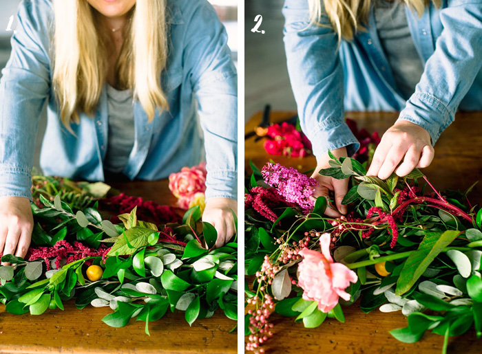 DIY Floral Garland Tutorial! Modern Wedding