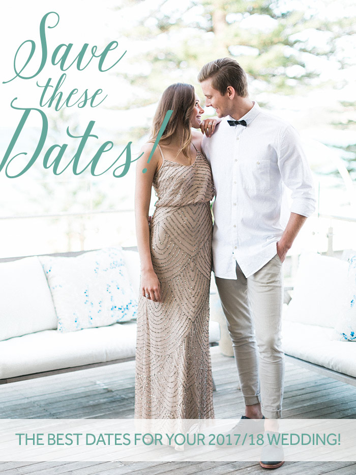 The Best Wedding Dates To Use for your 2017/18 Wedding! Modern Wedding