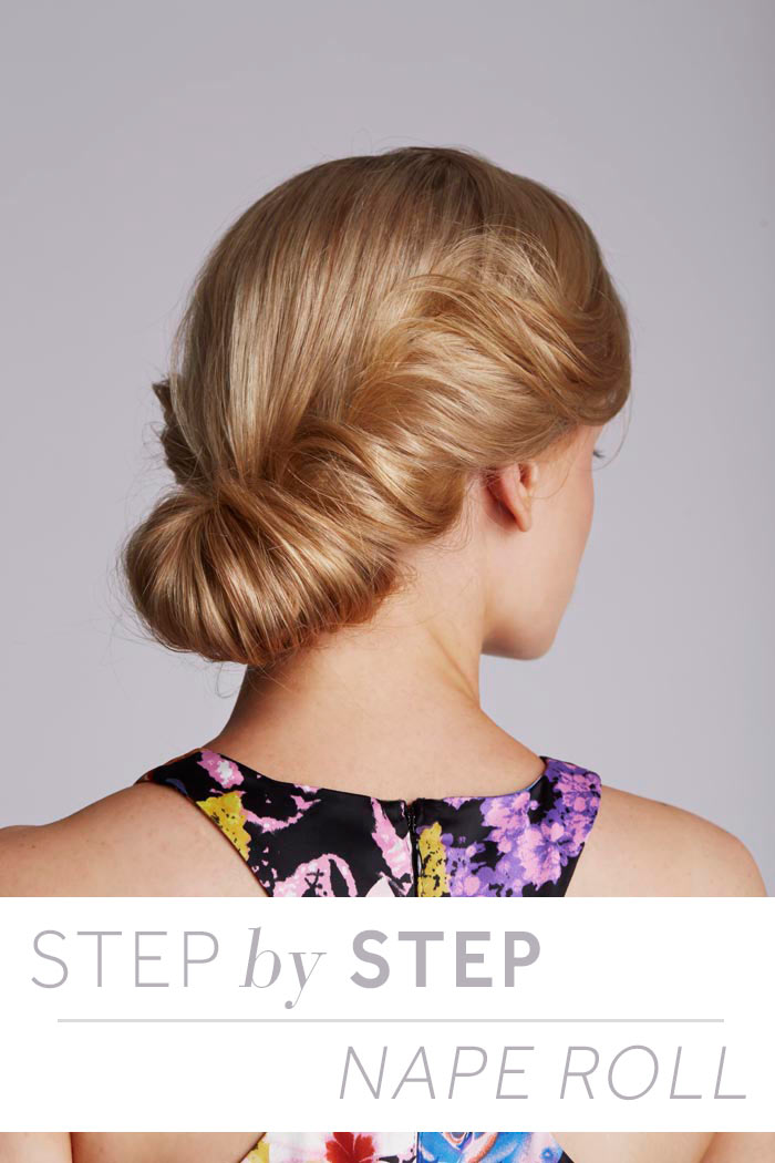 Step By Step Nape Roll Hair Tutorial - Modern Wedding
