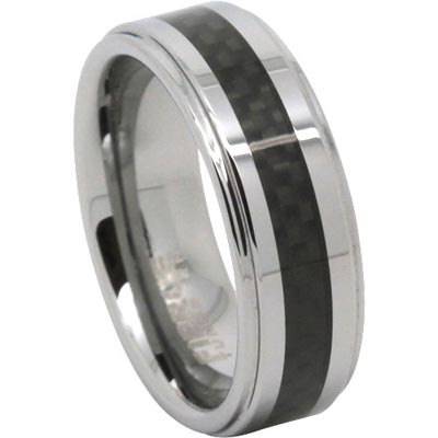 CARBON-Tungsten Ring With Carbon Fibre Centerline