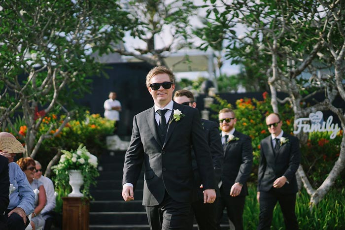 groom at ceremony