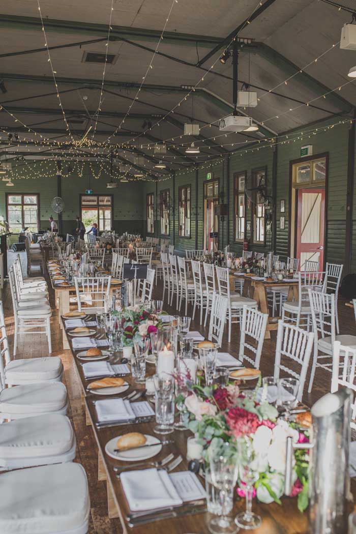 rustic wedding reception at q station manly