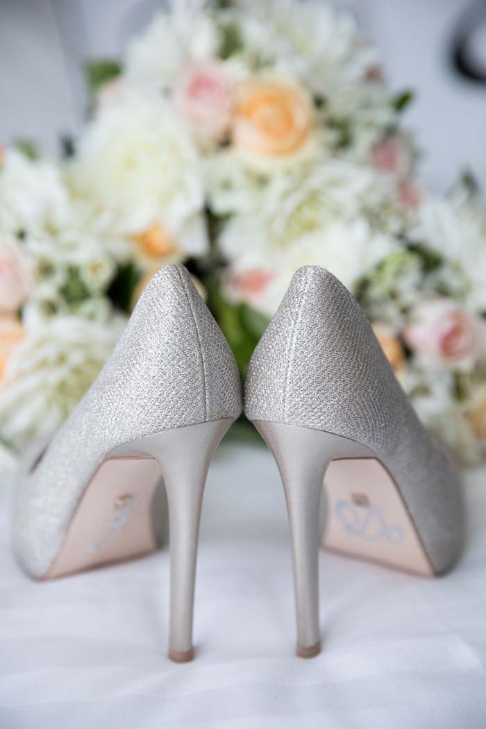 wedding shoes silver