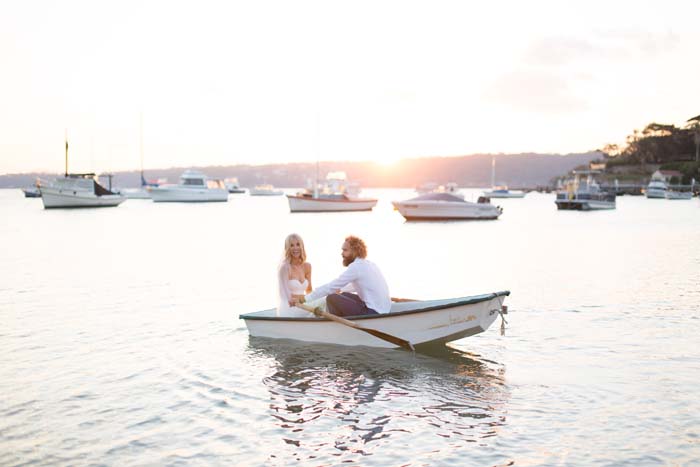 bride and groom rowboat 3