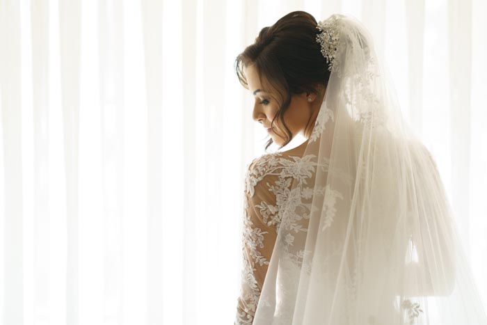 Tulle wedding veil