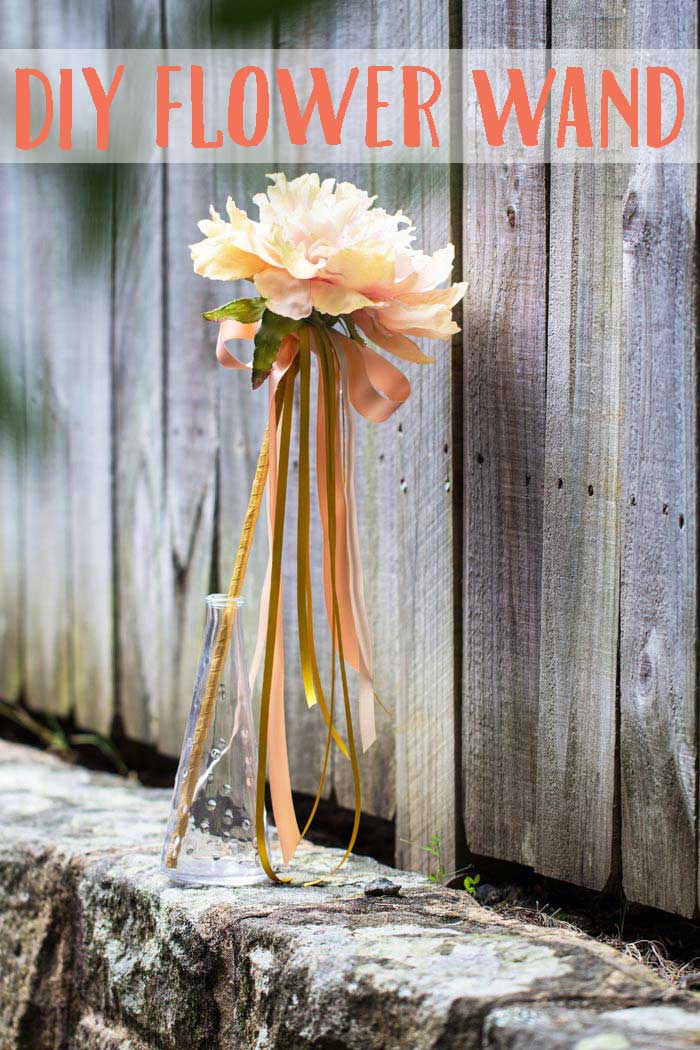 How to Make a Flower Girl Wand