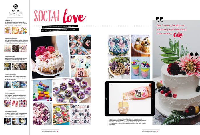 Modern Wedding Cakes Magazine Social Love