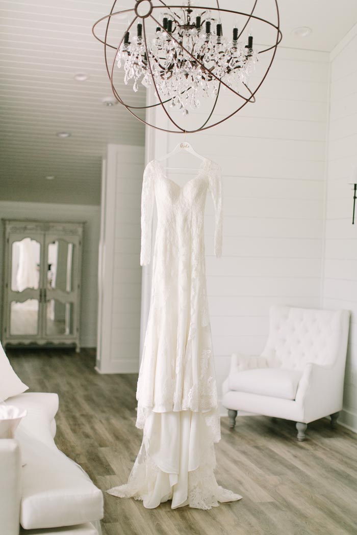 Ethereal Real Wedding Hanging Dress