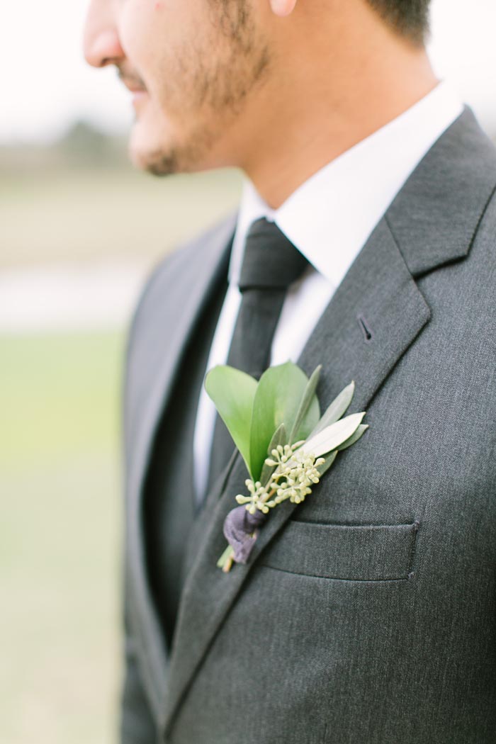 Ethereal Real Wedding Buttonhole
