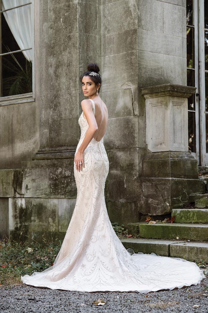Justin Alexander Signature Collection Bridal Gown Dramatic Back