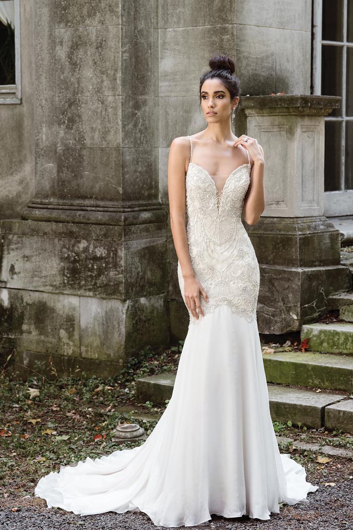 Justin Alexander Signature Collection Bridal Gown Lace Overlay