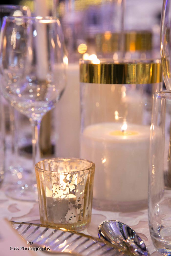 Uber Luxe Styling Tips from Doltone House Gold Votives