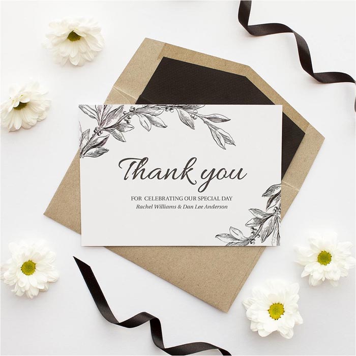 5 Tips For Writing Your Wedding Thank You Cards Modern Wedding