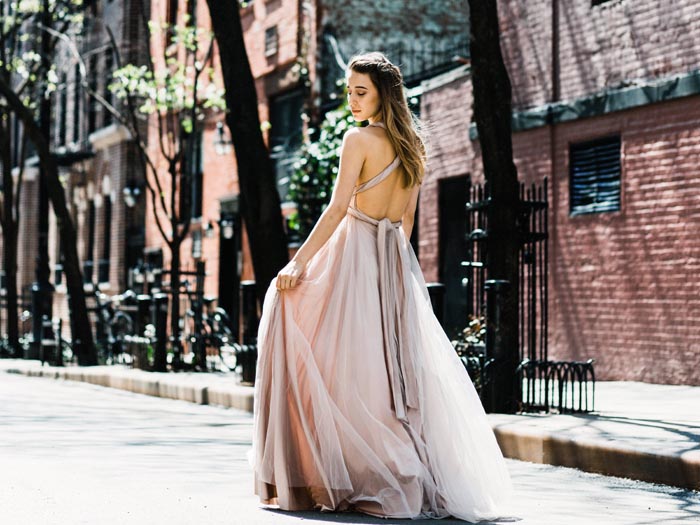 Soft and Dreamy Bridesmaids Gowns by Goddess by Nature - Modern Wedding