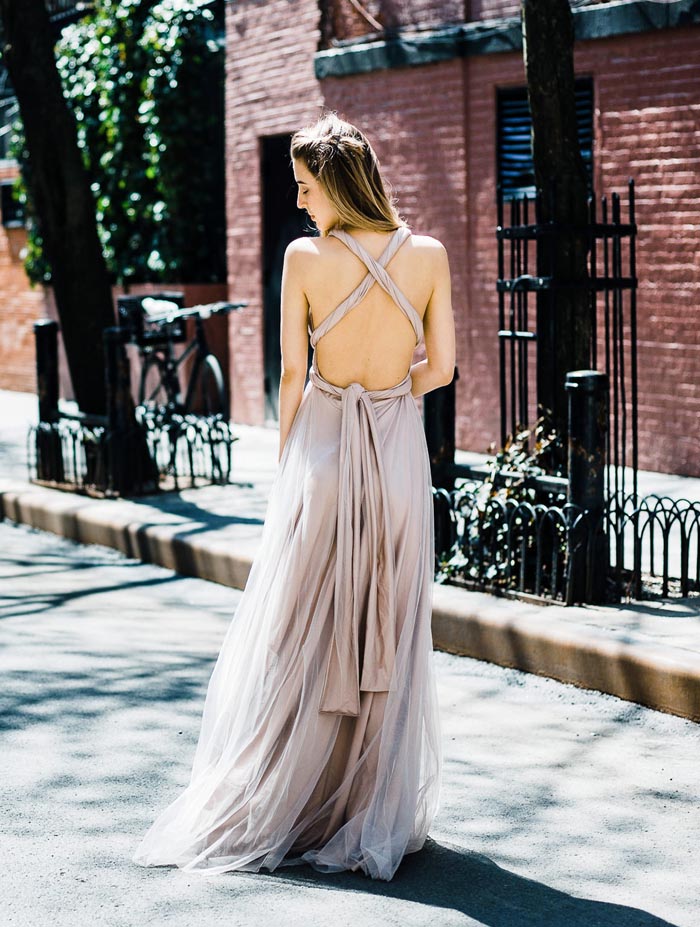 Soft and Dreamy Bridesmaids Gowns by Goddess by Nature - Modern Wedding