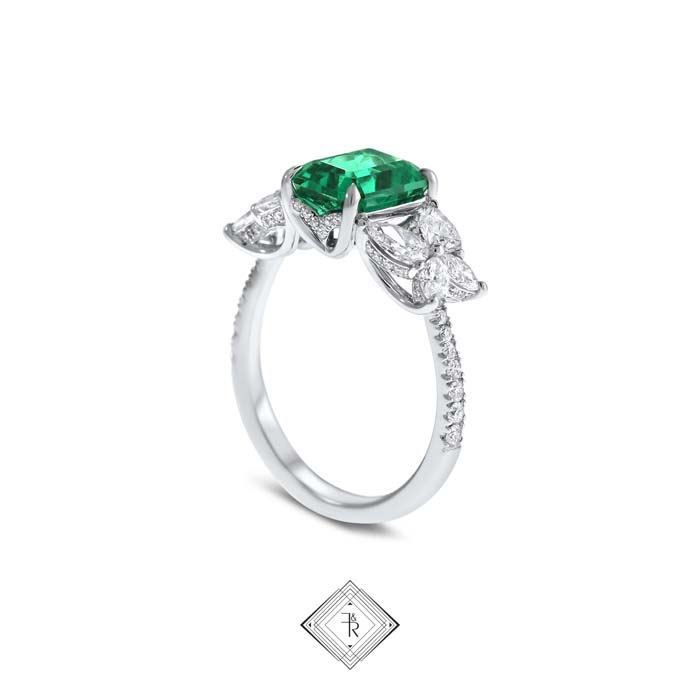 Emerald engagement ring by fairfax and roberts 2
