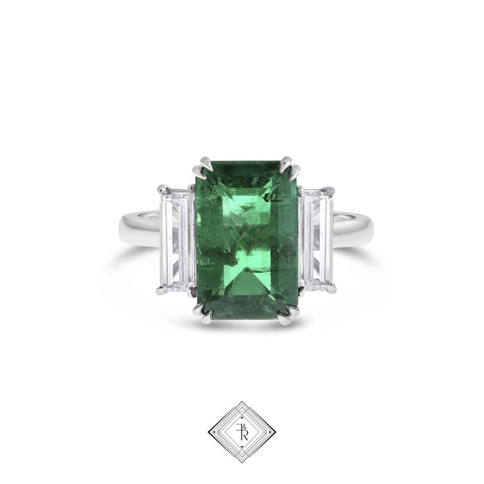 Emerald engagement ring by fairfax and roberts