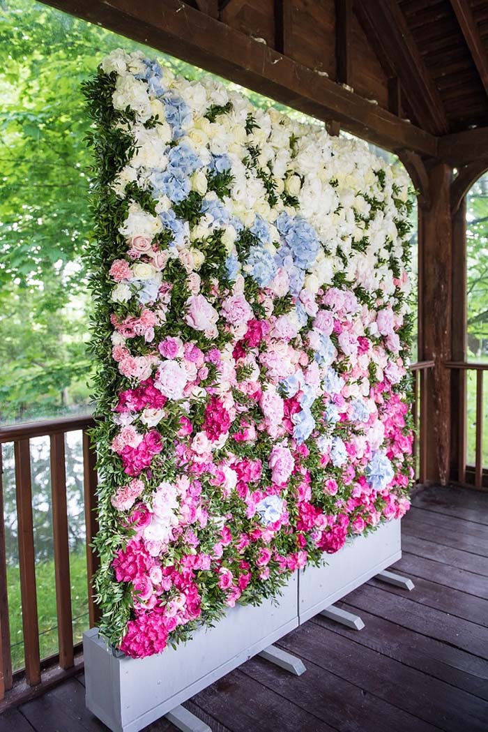 Elegant Wedding Ideas Flower Wall
