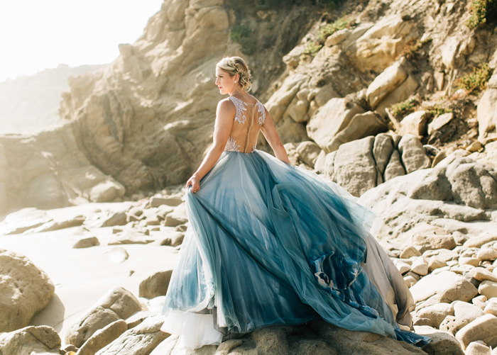 Get Creative With These Coloured Wedding Dresses