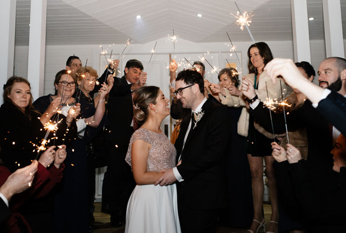Amanda And Matt s Intimate House Party Wedding Modern Wedding
