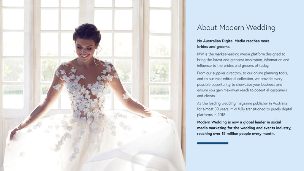 Advertising Information Modern Wedding