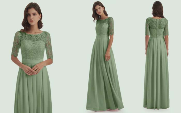 Dusty Sage Bridesmaid Dresses 