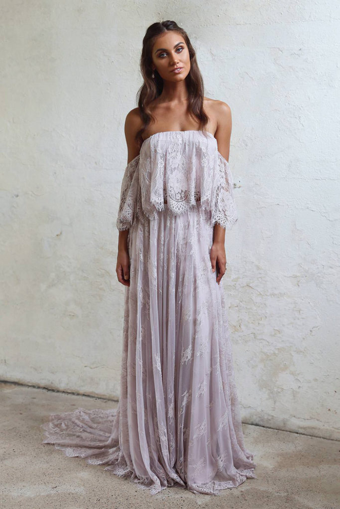 Get Creative With These Coloured Wedding Dresses - Modern Wedding