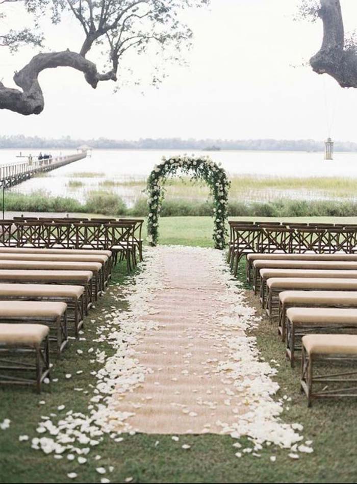14 of The Sweetest Ways To Style Your Wedding Aisle