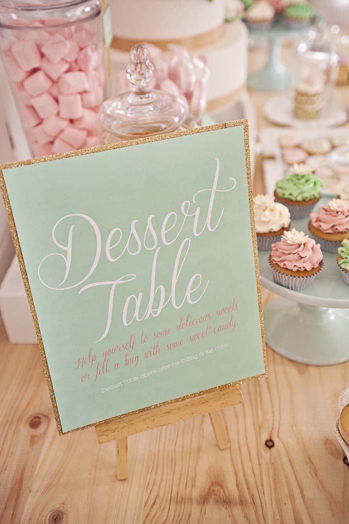 Dessert Table Signage