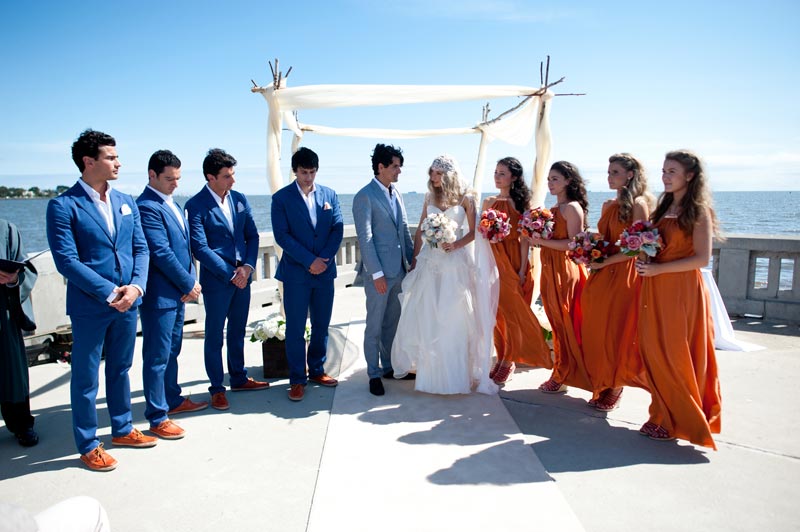 wedding ceremony infinity photography